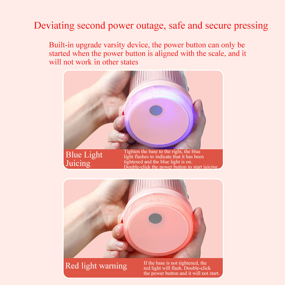 Rechargeable Portable Blender with Stainless Steel Blades and Magnetic Charging, 350ml All Vera Mart