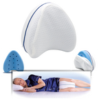 Memory Foam Leg Pillow with Crescent Shape and Machine Washable Cover All Vera Mart