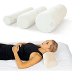 Memory Foam Neck Pillow with Contoured Support and Cotton Cover All Vera Mart