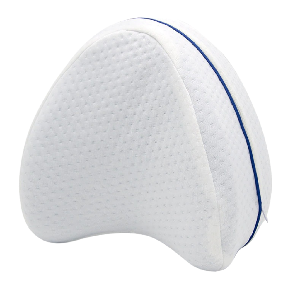 Memory Foam Leg Pillow with Crescent Shape and Machine Washable Cover All Vera Mart