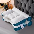 Contoured Memory Foam Pillow with Cervical Support and Breathable Cover All Vera Mart