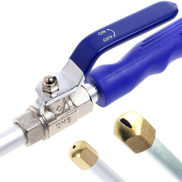 High Pressure Garden Hose Nozzle with Copper Tip and Adjustable Spray, 8 Meter Range All Vera Mart