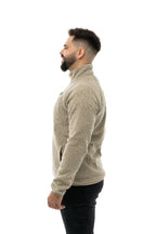 Mens Heated Fleece Jacket with Five Carbon Fiber Zones and Three Heat Levels for Outdoors
