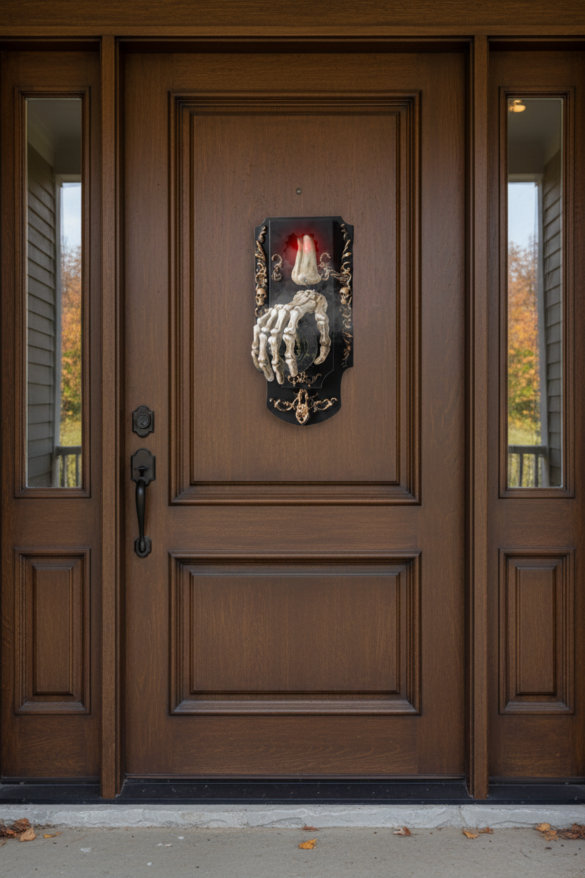 Motion Sensor Doorbell Prop with Sound and Light Effects for Halloween Parties All Vera Mart