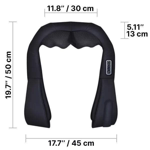 Neck and Shoulder Massager with 16 Rotating Nodes and Adjustable Intensity All Vera Mart