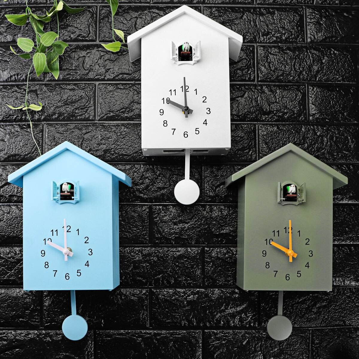 Traditional Wall-Mounted Cuckoo Clock with Battery Operation, 20x25cm All Vera Mart
