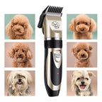 Low Noise Pet Clipper with Stainless Steel Blade and Adjustable Guide Combs All Vera Mart