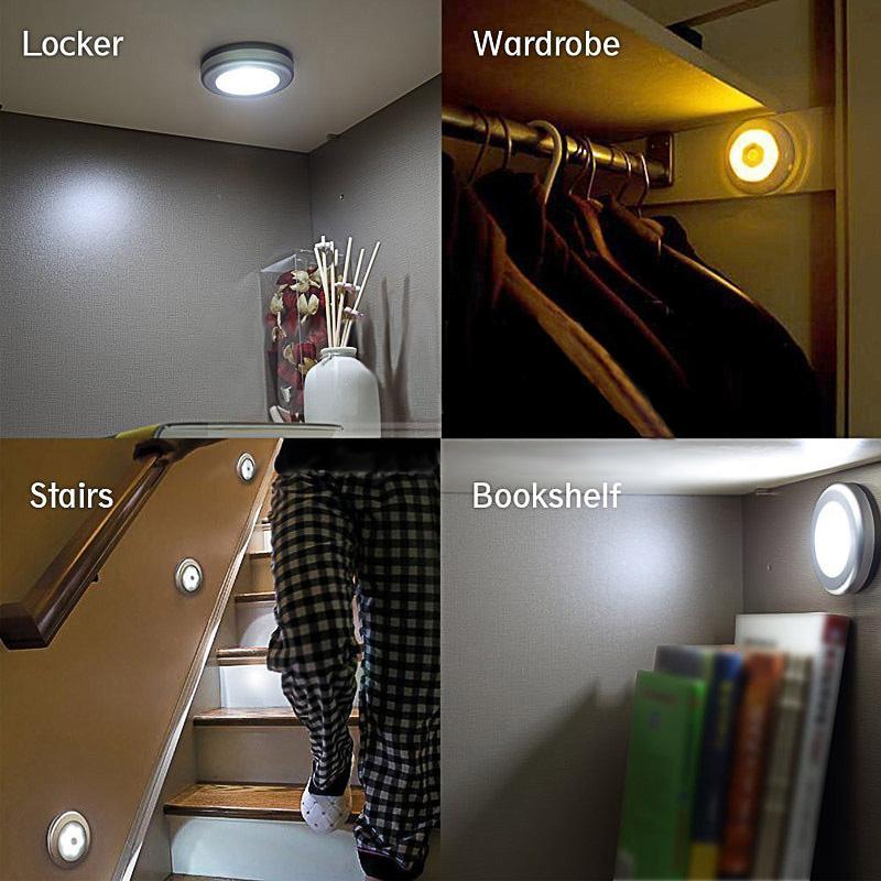 Motion Sensor LED Light with Automatic Shutoff and Adhesive Mounting All Vera Mart