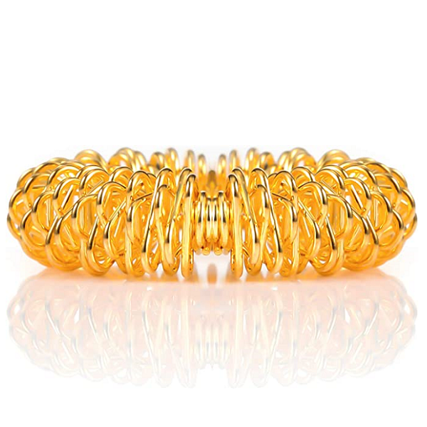 Finger Acupressure Massage Rings with Textured Tips and Flexible Fit, Set of 10 All Vera Mart