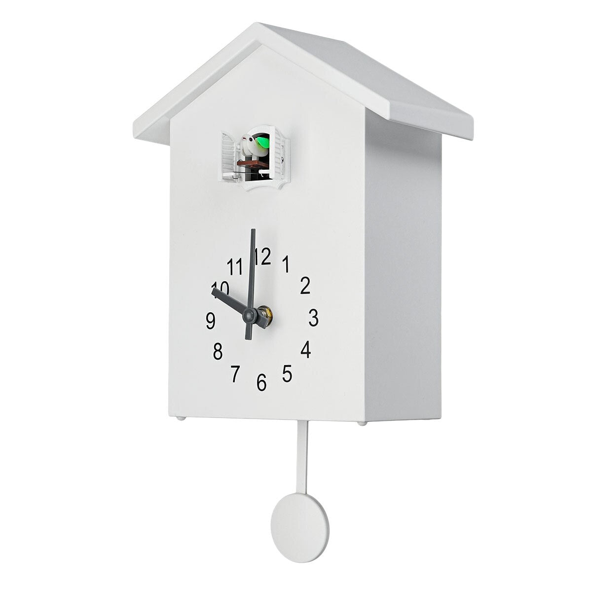Traditional Wall-Mounted Cuckoo Clock with Battery Operation, 20x25cm All Vera Mart