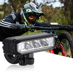 LED Bike Light with USB-C Rechargeable and Quick-Attach Handlebar Mount, Water-Resistant All Vera Mart