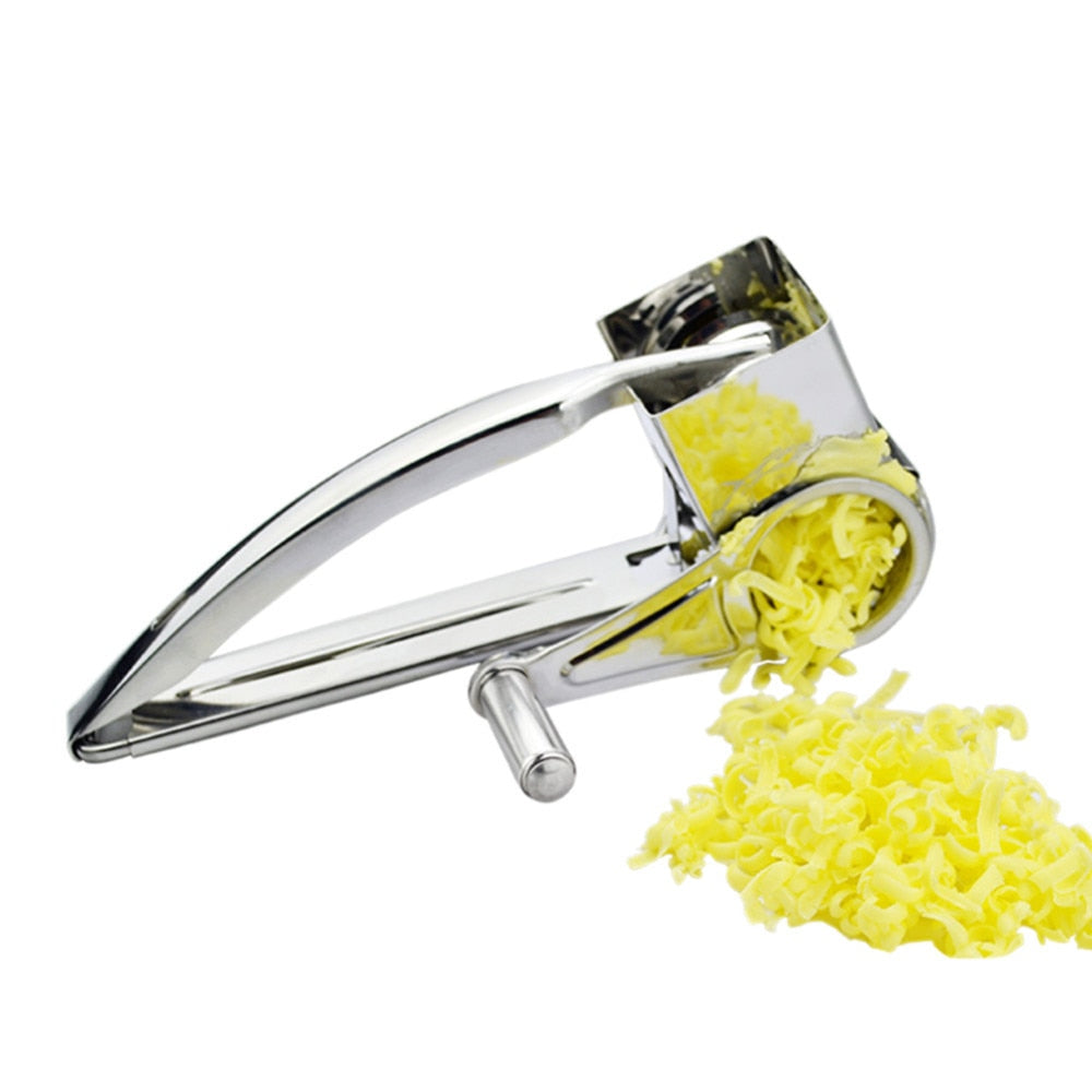 Rotating Cheese Grater with Hand Crank and Stainless Steel Drum All Vera Mart