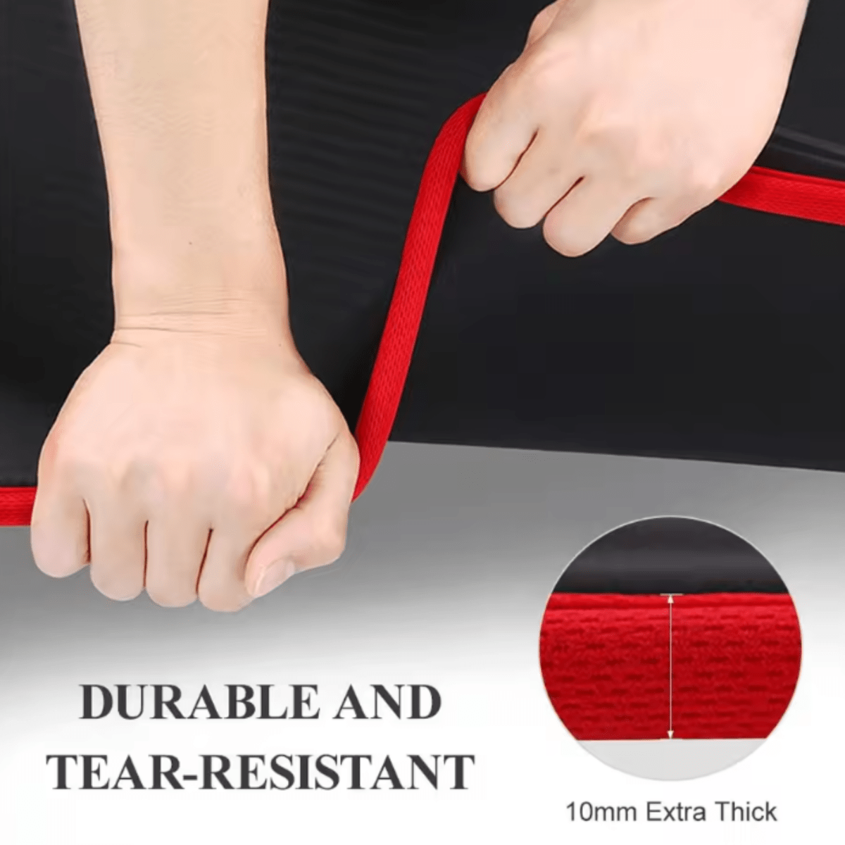 Extra Thick Cushioned Yoga Mat with Anti Slip Surface for Yoga, Pilates and Stretching in Four Colors