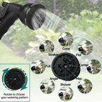 Expandable Garden Hose with 8-Pattern Spray Nozzle and Kink Resistant Design All Vera Mart
