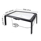 Page Magnifier with Dual LED Light and 3x Magnification, Foldable Design All Vera Mart