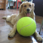 Giant Tennis Ball for Dogs with Felt Surface and Inflatable Design, 24cm Diameter All Vera Mart