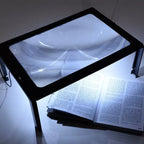 Page Magnifier with Dual LED Light and 3x Magnification, Foldable Design All Vera Mart