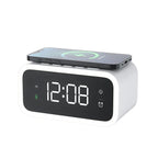 Digital Alarm Clock with Wireless Charging Pad and Adjustable LED Display All Vera Mart