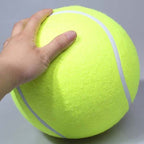 Giant Tennis Ball for Dogs with Felt Surface and Inflatable Design, 24cm Diameter All Vera Mart