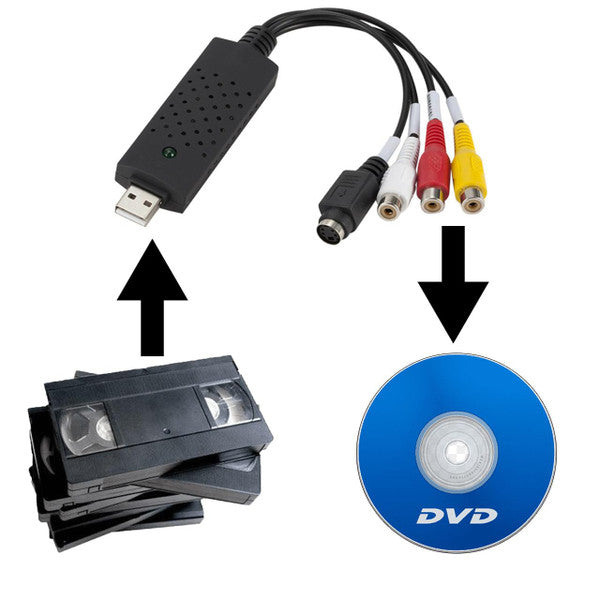 Video Capture Device with Composite and S Video Inputs and Editing Software All Vera Mart