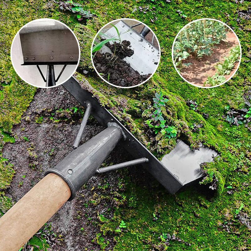 Adjustable Shovel with Scraper and Squeegee Head for Weeds, Moss, and Surfaces All Vera Mart