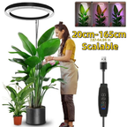 Full Spectrum LED Grow Light with Adjustable Brightness and Telescoping Stand All Vera Mart