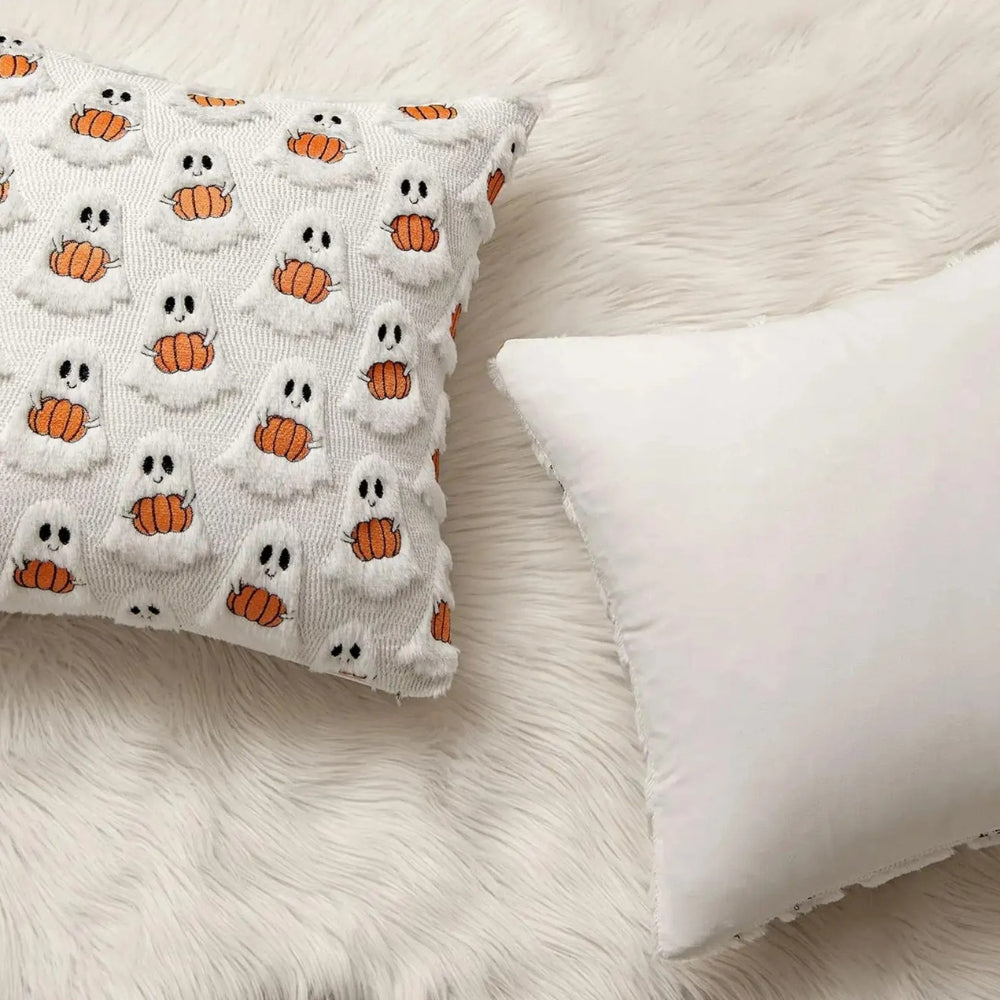 Pumpkin Cushion Cover 18x18 with Microfiber Blend and Machine Washable All Vera Mart