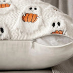 Pumpkin Cushion Cover 18x18 with Microfiber Blend and Machine Washable All Vera Mart