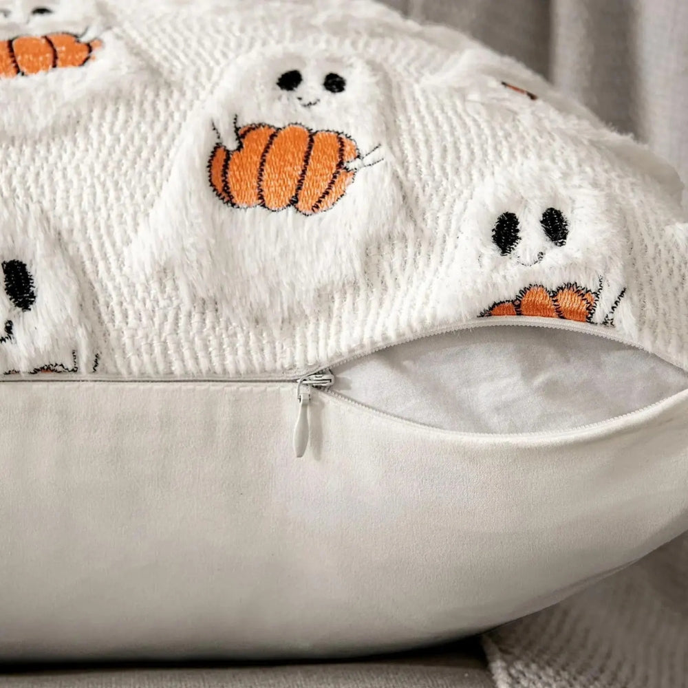 Pumpkin Cushion Cover 18x18 with Microfiber Blend and Machine Washable All Vera Mart