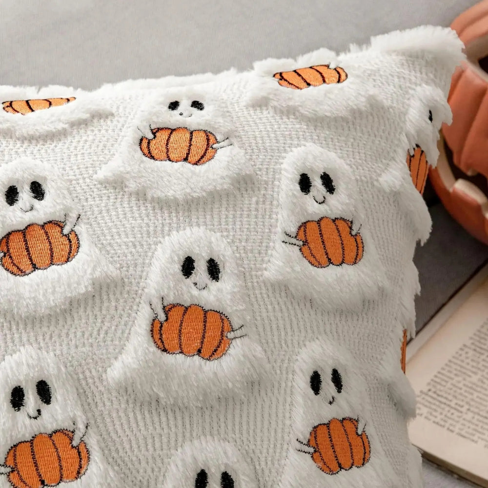 Pumpkin Cushion Cover 18x18 with Microfiber Blend and Machine Washable All Vera Mart