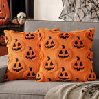 Pumpkin Cushion Cover 18x18 with Microfiber Blend and Machine Washable All Vera Mart