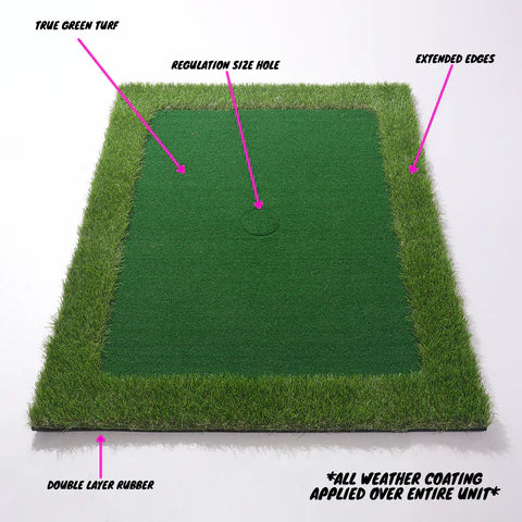 Floating Golf Putting Green with Regulation Cup and Foam Balls, 2x3 Feet All Vera Mart