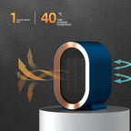 Portable Ceramic Space Heater with Timer and Adjustable Thermostat, Anti-Tilt Safety All Vera Mart