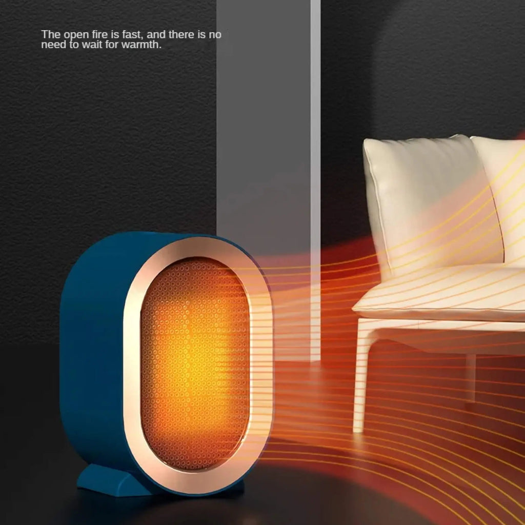 Portable Ceramic Space Heater with Timer and Adjustable Thermostat, Anti-Tilt Safety All Vera Mart