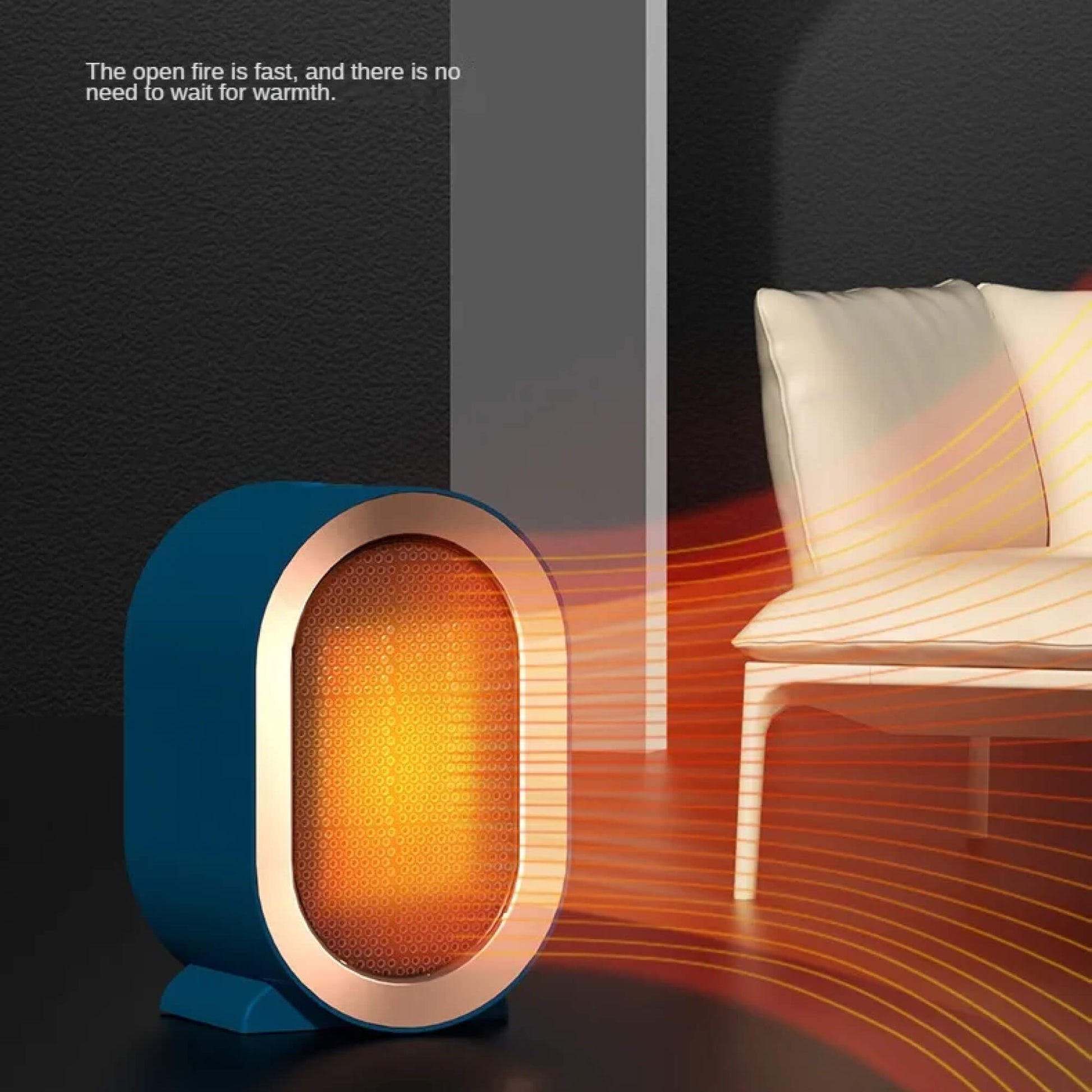 Portable Ceramic Heater with Programmable Timer and Anti Tilt Safety Switch, Quiet Operation All Vera Mart