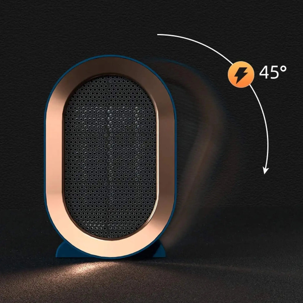Portable Ceramic Space Heater with Timer and Adjustable Thermostat, Anti-Tilt Safety All Vera Mart