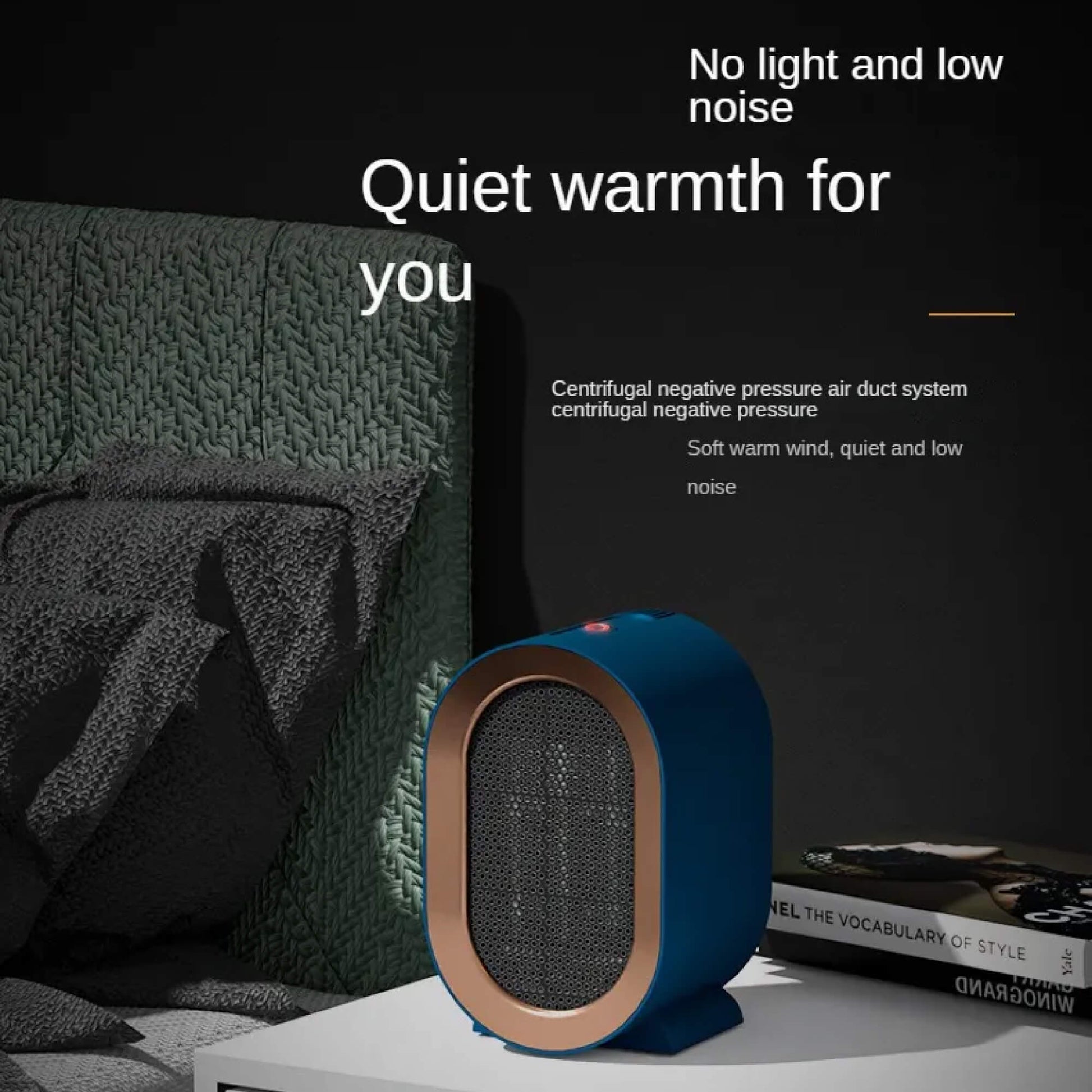 Portable Ceramic Heater with Programmable Timer and Anti Tilt Safety Switch, Quiet Operation All Vera Mart