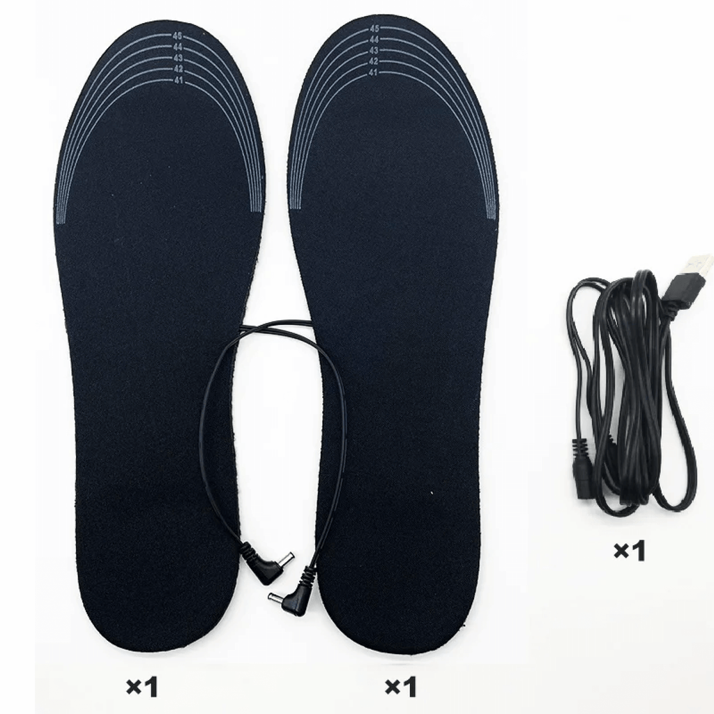 Rechargeable Heated Insoles with Dual Zone System and USB Charging for US 4-12 All Vera Mart