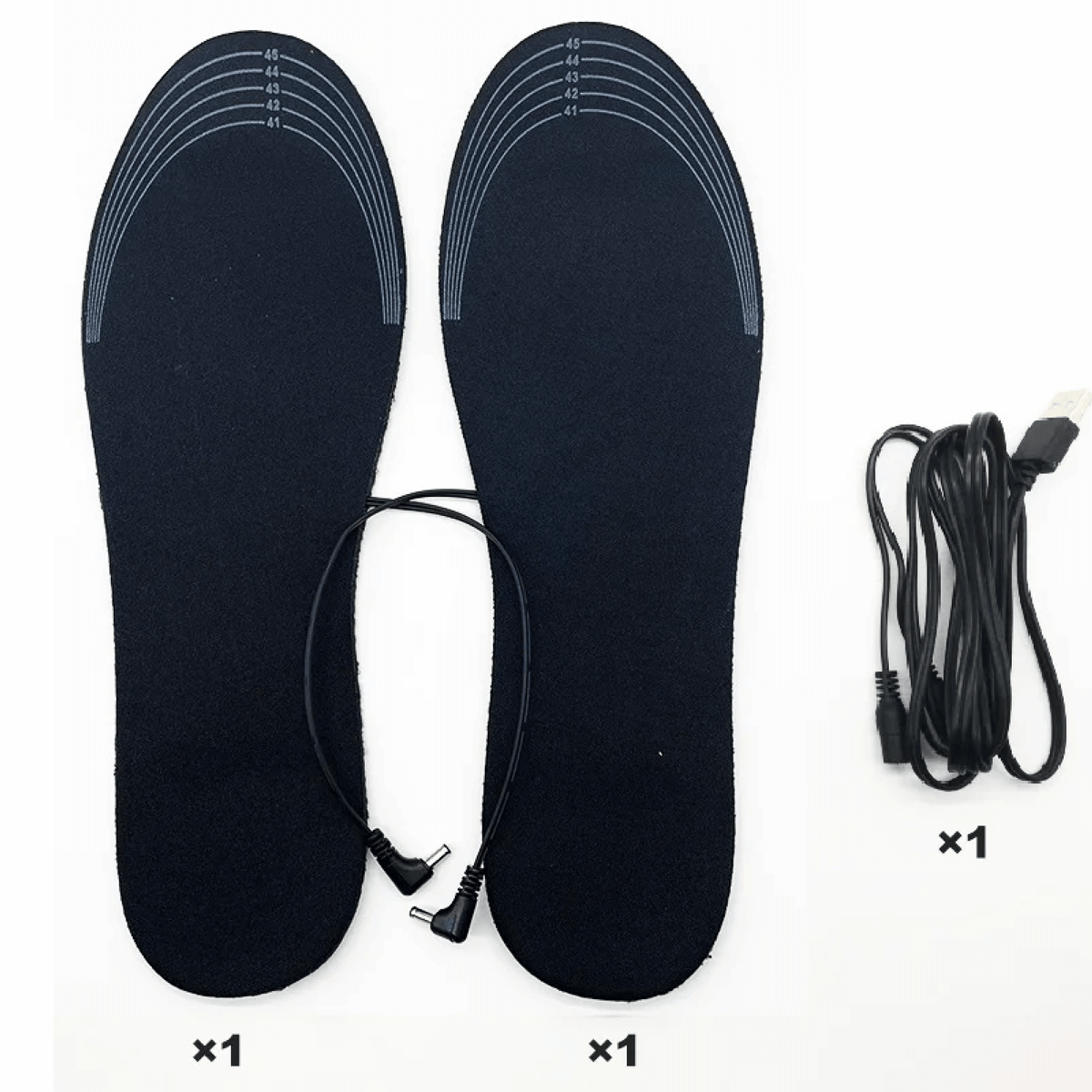 Rechargeable Heated Insoles with Dual Zone System and USB Charging for US 4-12 All Vera Mart