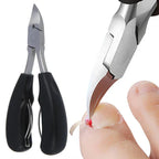 Thick Nail Clipper Set with Carbon Steel Blade and Built-in File All Vera Mart
