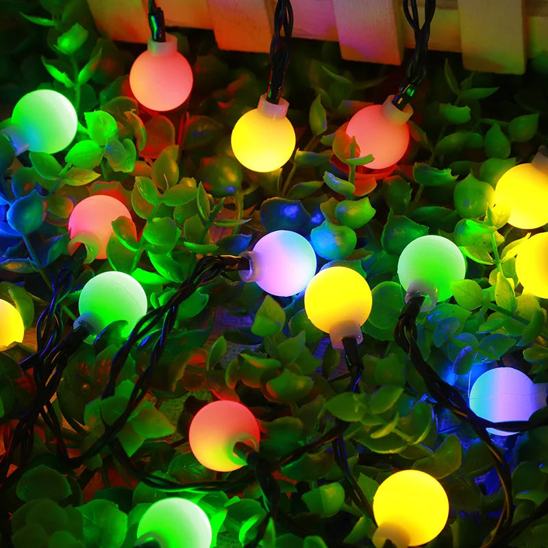 Outdoor LED Fairy Lights with Solar Panel and Automatic Dusk Sensor, 20m 200 Bulbs All Vera Mart