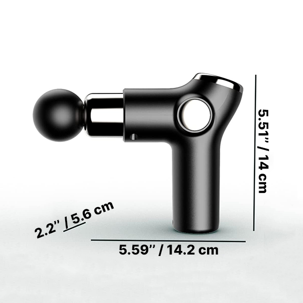 Handheld Percussion Massage Device with 32 Speed Settings and 4 Interchangeable Heads All Vera Mart