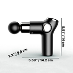 Handheld Percussion Massage Device with 32 Speed Settings and 4 Interchangeable Heads All Vera Mart