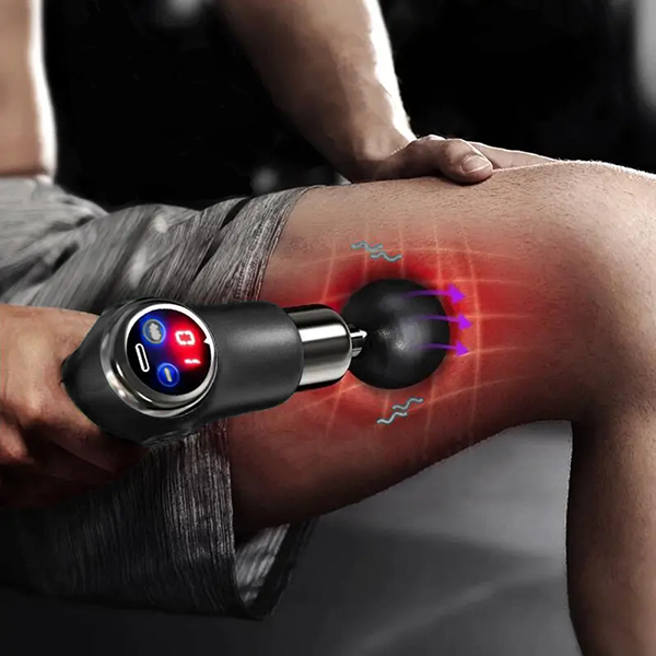 Handheld Percussion Massage Device with 32 Speed Settings and 4 Interchangeable Heads All Vera Mart
