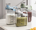 Clear Acrylic Food Storage Container with Airtight Lid and Stackable Design for Cereal and Grains All Vera Mart