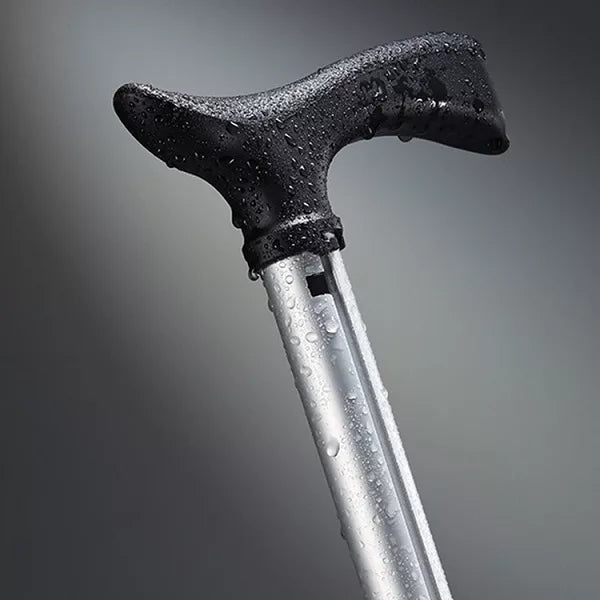 Folding Seat Cane with Tripod Base and Ergonomic Handle All Vera Mart