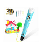 3D Drawing Pen with Variable Speed Control and 50 Meters Filament, 10 Colors All Vera Mart