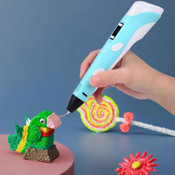 3D Drawing Pen with Variable Speed Control and 50 Meters Filament, 10 Colors All Vera Mart