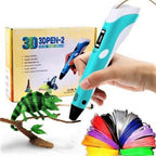 3D Drawing Pen with Variable Speed Control and 50 Meters Filament, 10 Colors All Vera Mart