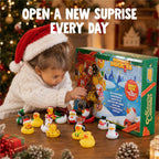Rubber Duck Advent Calendar with 24 Floating Bath Ducks for Christmas Countdown